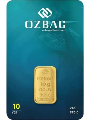 Özbağ 10 gr Külçe Altın