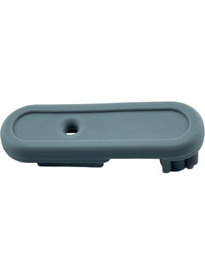 MorPerde Zebra Perde Oval Gri Etek Çıta Tıpası