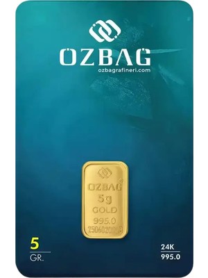 Özbağ 5 gr Külçe Altın