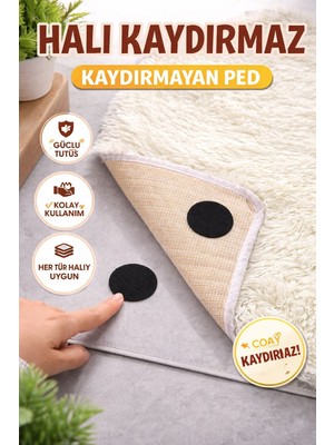 Halı Kilim Kaydırmaz Bant Sandalye Örtüsü Nevresim Paspas Banyo Sabitleyici 10 Adet