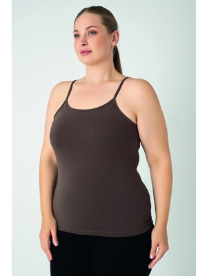 Confeo Kadın Battal Modal Ip Askılı Atlet C801-026