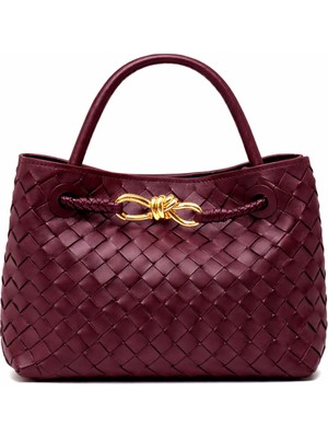 Sofia Baldi Andiamo Small Bordo Hakiki Deri Kadın Çanta