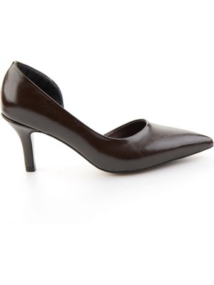 Bambi Kahve  Kadın Klasik Topuklu Ayakkabı K01231363942