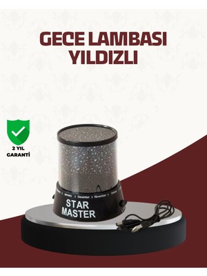Epilons Galaxy Efektli Led Projektör Taşınabilir Yıldız Gece Lambası