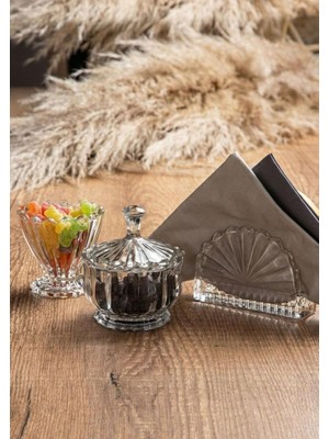 Hometarz Nile 3lü Şekerlik, Peçetelik, Sunumluk Seti