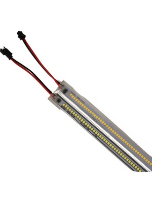 220 Volt 2835 Çubuk LED 30 cm Kasalı Dim Edilebilir Bar LED 220V Beyaz 6000-6500K-ŞEFFAF Cam 30CM