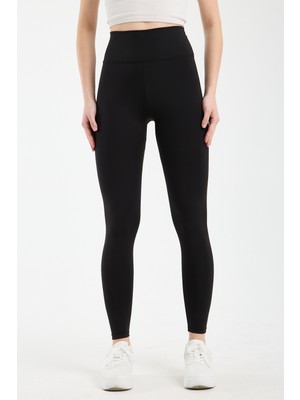 Hdm Kadın Yüksek Bel Toparlayıcı Siyah Tayt - H4800