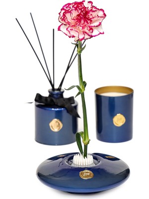 Missi Flora Design-Elegance Mavi Cam Vazo