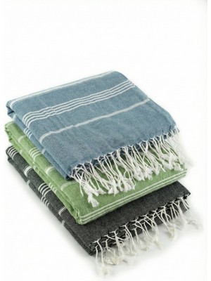 Orbit Yaza Hazırlık Peştemal Havlu Seti 3’lü Asorti [100X180] | Pamuk Ince Hızlı Kuruyan Plaj Havlusu Hamam Havlusu Spa Havlusu (3 Farklı Desen Seçeneği Ile)