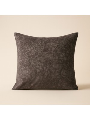 Uğur Home 43X43 Kadife Kırlent Kılıfı – Gümüş Detaylı Lüks Tasarım - Auburn