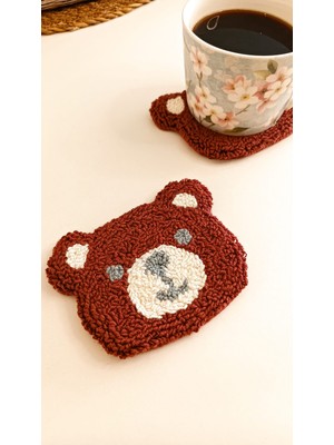 2'li Ayıcık Bardak Altlığı