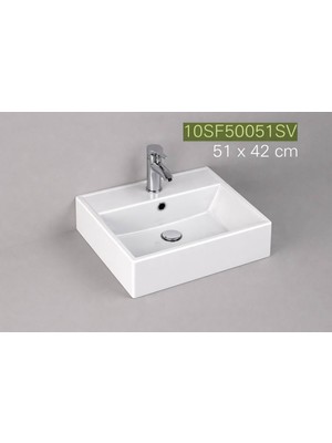 Isvea - Sistema4 Dolap Uyumlu Lavabo Beyaz 51 cm - 10SF50051SV