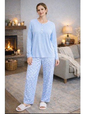 Nena Uzun Kol Kadın Pijama Takım 14611