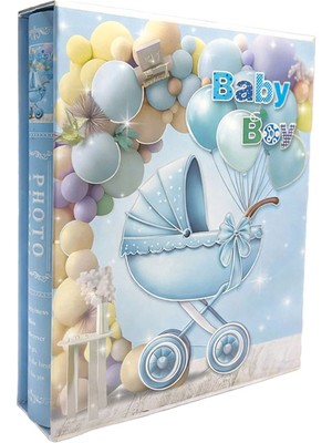 Best Hediye 200'LÜK Kutulu Kız ve Erkek Bebek Fotoğraf Albümü - 10X15CM