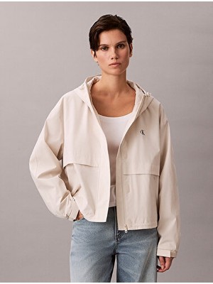 Calvin Klein Kadın Hooded Tech Kısa Yağmurluk Ceket