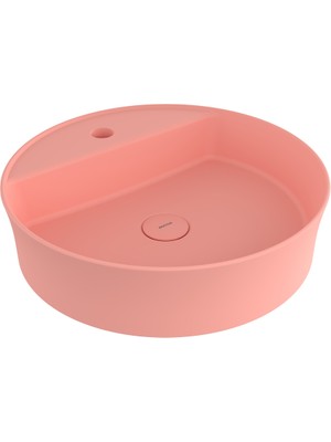 Bocchı Bocchi Sottile Slim Line Tezgah Üstü Lavabo 45 cm Mat Somon - 1599-032-0126