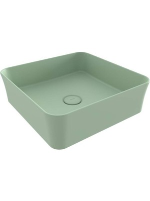 Bocchı Bocchi Sottile Slim Line Kare Çanak Lavabo 38 cm Mint Yeşil - 1477-033-0125