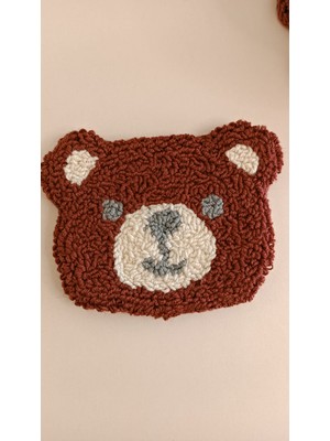 Tekli Ayıcık Bardak Altlığı