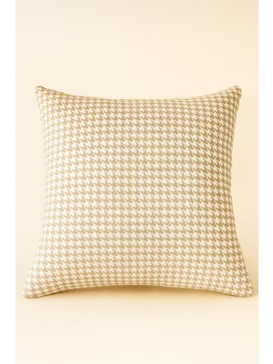 Uğur Home Modern Kaz Ayağı Tasarımlı Kırlent Kılıfı | 43X43 cm - Juniper