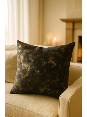 Uğur Home Kalın Kadife Dekoratif Kırlent Kılıfı | 43X43 cm Yumuşak Dokunuş - Roslin