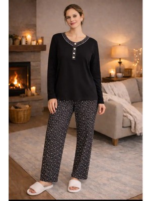 Nena Uzun Kol Kadın Pijama Takım 14620