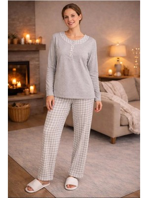 Nena Uzun Kol Kadın Pijama Takım 14820