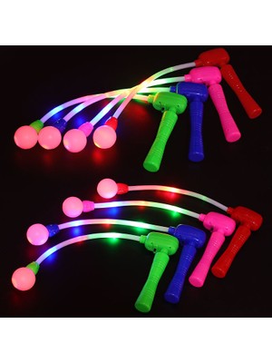 Oktay Sesal 4 Adet LED Işıklı Cır Cır Pembe Mavi Yeşil Kırmızı Cır Cır Şenlik Konser Yılbaşı Parti Işıkları