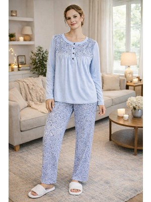 Nena Uzun Kol Kadın Pijama Takım 14610