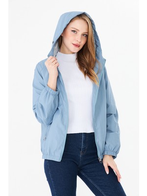 Pique GAYE26 Kadın Yağmurluk Kapüşonlu Kadın Yağmurluk