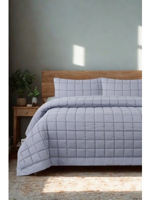 zebracasa Alora Çift Kişilik Yatak Örtüsü Takımı / Gri