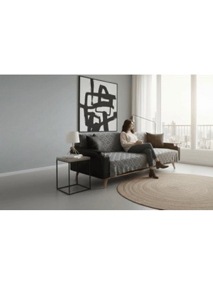 Heriya Jakarlı Koltuk Örtüsü 170X220 Cm/ Kaymaz, Şık, Dayanıklı