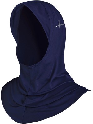 Haşema Active Tesettür Spor Antrenman Bonesi Act-27 Lacivert Renk Polyester Karışımlı Kaymayı Önleyici Tasarım