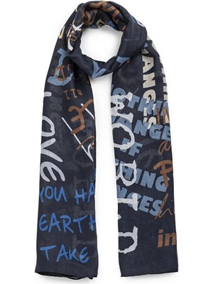 Twist SLOGAN BASKILI ŞAL TS1260082022015