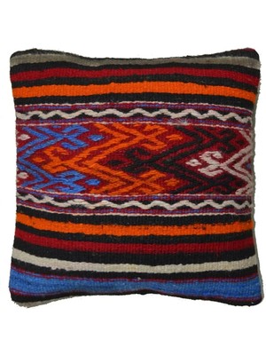 El Dokuma Kilim Kırlent Kılıfı (39X39 Cm)