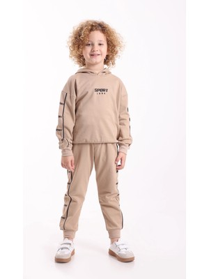 Mixima 3-4-5-6 Yaş Erkek Çocuk Kapşonlu Mevsimlik Iki Iplik Alt Üst Ikili Eşofman Takım