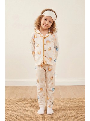 Mixima 3–10 Yaş Çocuk Pijama Takımı | Göz Bantlı | Rahat & Nefes Alan