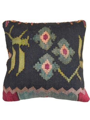 Kilim Co. El Dokuma Kilim Kırlent Kılıfı (40X40 Cm)