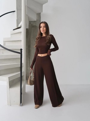 Paw Garage Kadın Selene Modal Kumaş Pileli Palazzo Pantolon