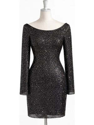 Paw Garage Kadın Pul Payet Kaplama Astarlı Elbise