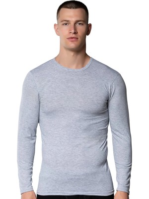 Gümüş 4022 6'lı Erkek Likralı Uzun Kol Fanila Atlet