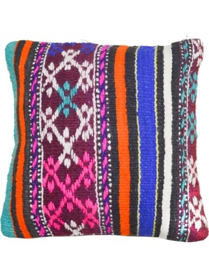 Kilim Co. El Dokuma Kilim Kırlent Kılıfı (40X40 Cm)