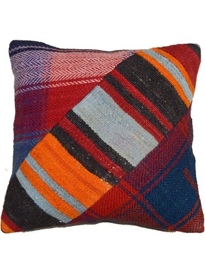 Kilim Co. El Dokuma Kilim Kırlent Kılıfı (39X39 Cm)