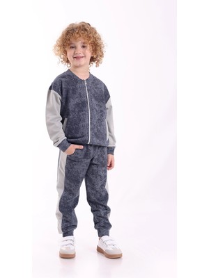 Mixima 3-4-5-6 Yaş Erkek Çocuk Fermuarlı Mevsimlik Iki Iplik Alt Üst Ikili Eşofman Takım(Tam Beden Alınız)