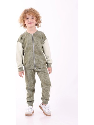 Mixima 3-4-5-6 Yaş Erkek Çocuk Fermuarlı Mevsimlik Iki Iplik Alt Üst Ikili Eşofman Takım(Tam Beden Alınız)