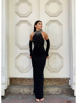 Inci Detaylı Scuba Abiye