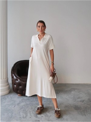 Paw Garage Kadın Amara Vatkalı Modal Kumaş Elbise