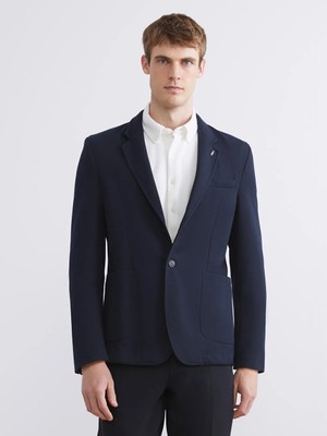 LC Waikiki Lacivert Standart Kalıp Erkek Blazer Ceket