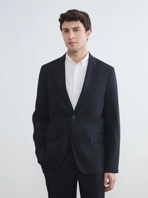 LC Waikiki Lacivert Standart Kalıp Erkek Blazer Ceket