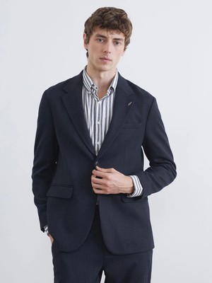 LC Waikiki Lacivert Standart Kalıp Erkek Blazer Ceket