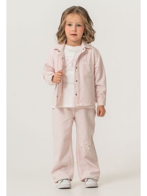 Alg KIZ ÇOCUK YUMUŞAK GABARDİN 3'LÜ ŞIK TAKIM